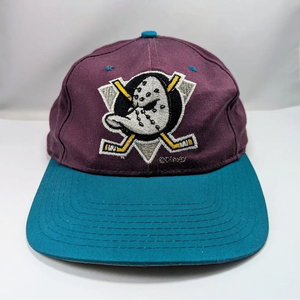 Mighty‎ Ducks Disney NHL C Competitor Ice Hockey Vintage 90s Snapback Hat Cap